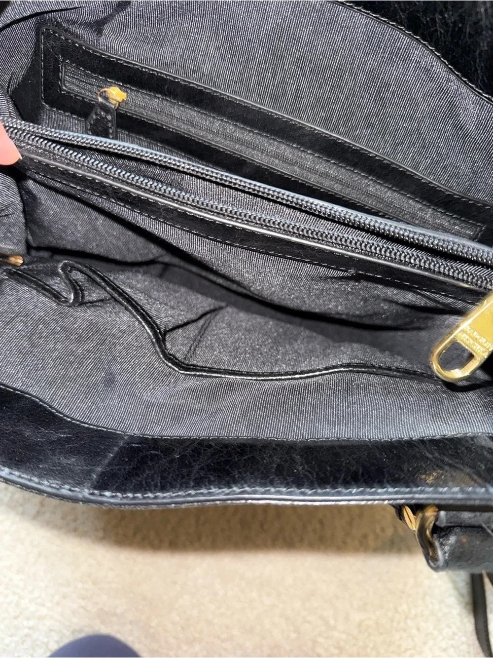 Badgley Mischka black Amber large handbag